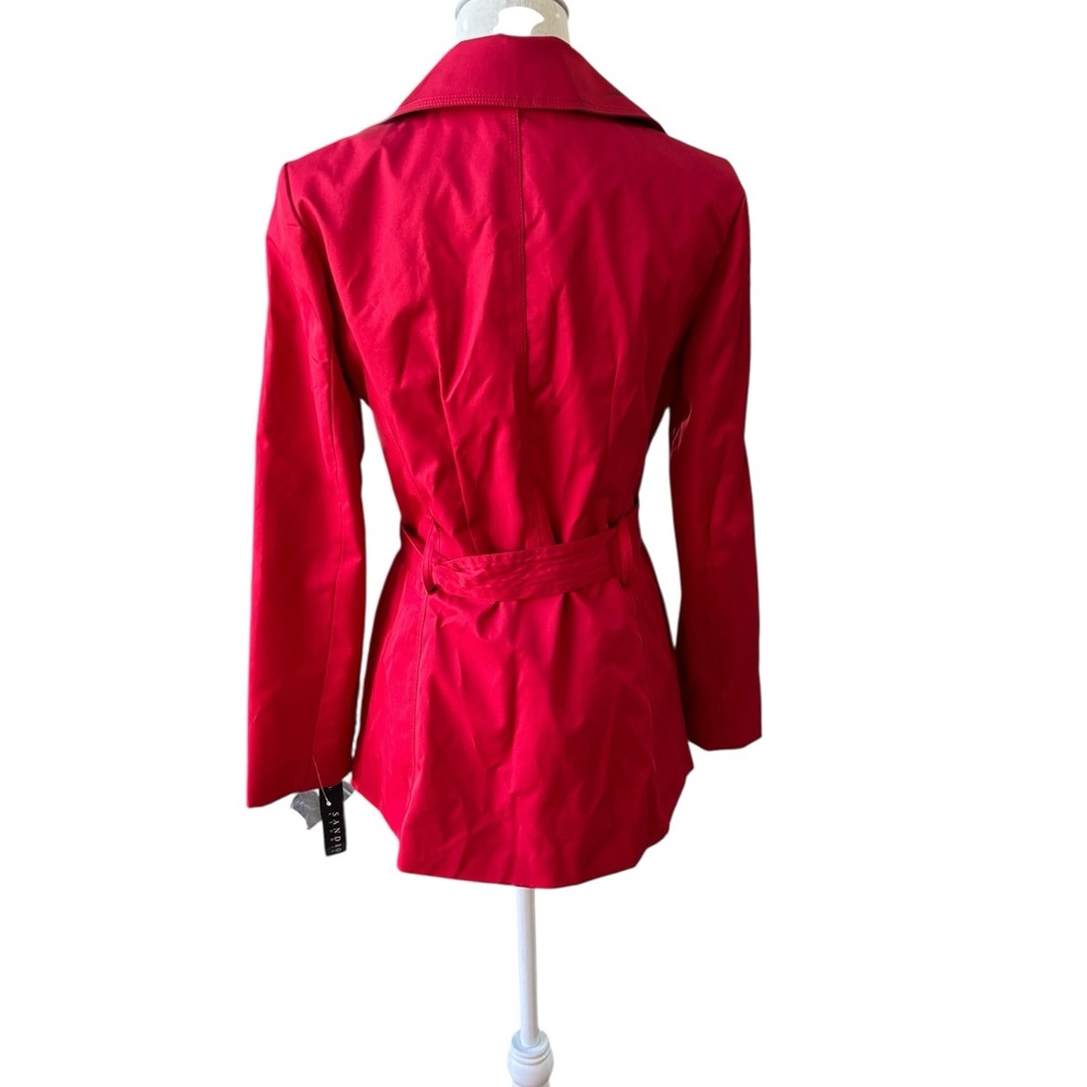 SANDRO Red Trench Coat - Picture 4 of 10